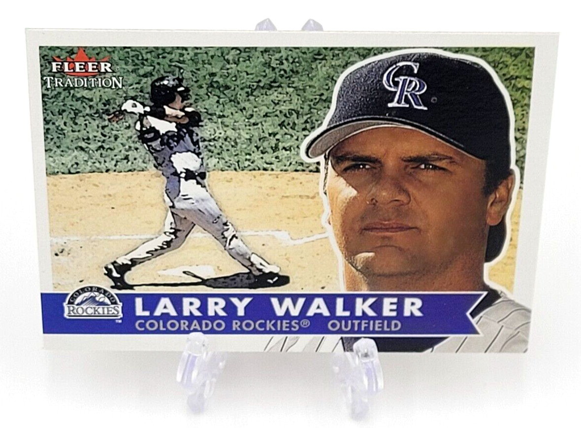 2001 Fleer Tradition Baseball Larry Walker Colorado Rockies #120 HOF
