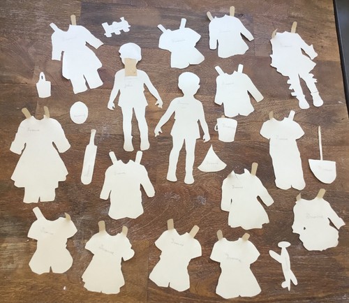 Fabulous Vintage Paper Doll Cut Outs Multiple Pieces Over 20 Pieces - Picture 5 of 6