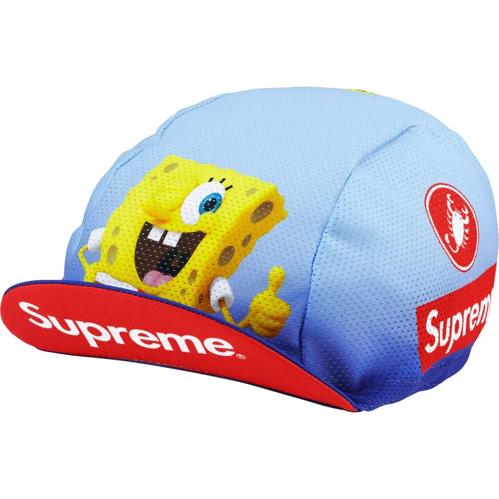 Supreme®/SpongeBob Castelli® Cycling Cap Supreme SpongeBob SquarePants Castelli Cycling Cap Blue | eBay