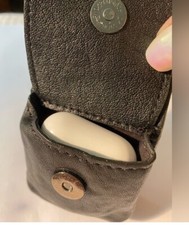 Leather Earbud Case/Wristlet New