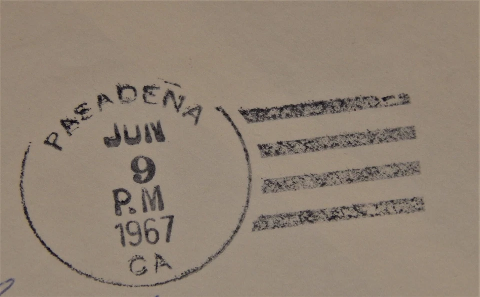 Vintage Postal Cover, PASADENA, CA, 1967, AIR MAIL, To London SW1, UK, Liberty - Image 3 of 4