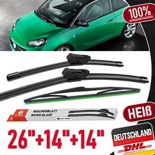 Scheibenwischer Wischer A414S H351 FÜR OPEL ADAM Vorne + Hinten 26"+14"+14" DHL