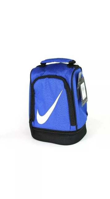 Nike Blue lunch box bag lunch tote Nike two compartments Insulated Lunch Bag | eBay