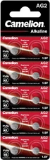 10 x Camelion alkaline button cell AG2 LR59 196 LR726 1.5V (1 x 10 blister)