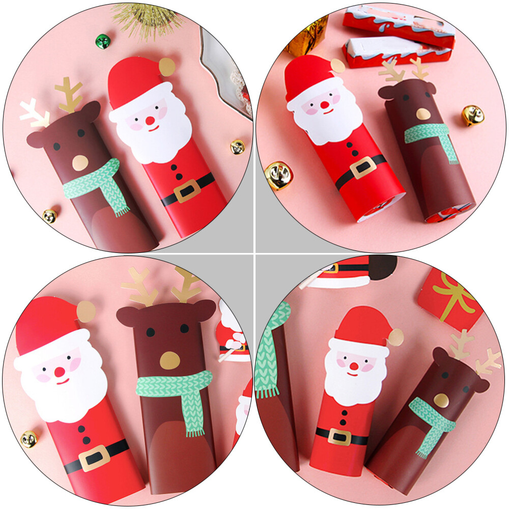 24 Pcs 300g Coated Paper Christmas Box Cookie Gift Containers Candy for