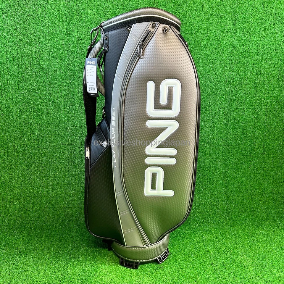 Bolsa de carro de golf Ping Peoria 9 pulgadas 5 vías liviana 2,9 kg plateada/negra modelo 2024 Foto 3 de 4