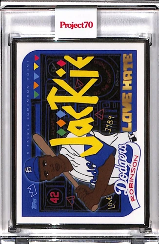 2021 TOPPS PROJECT 70 #312 JACKIE ROBINSON BY PALMER - P70 AP SILVER FRAME 50/51