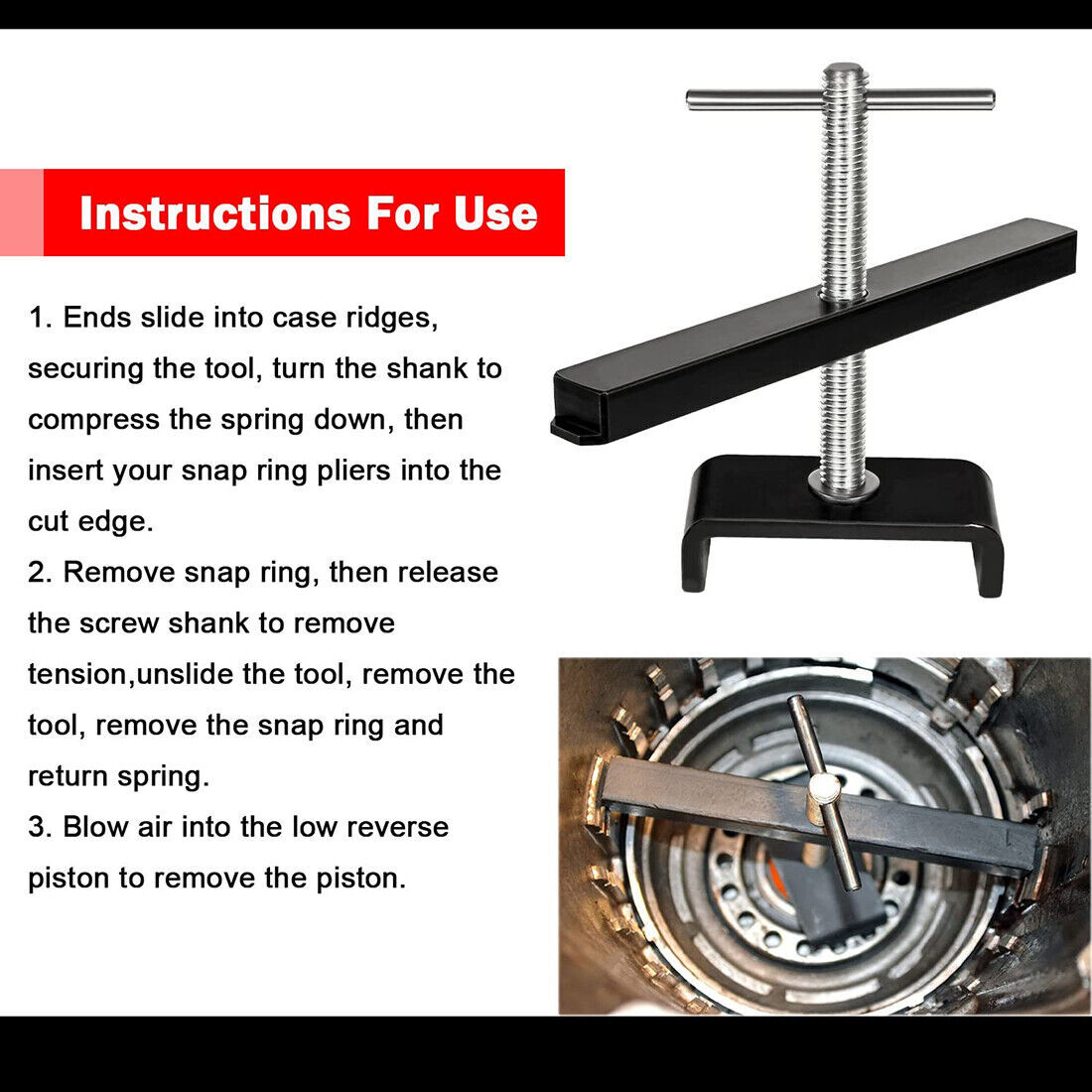 GM Powerglide ALGP Rear Clutch Spring Compressor Transmission Tool Atec SST-0150