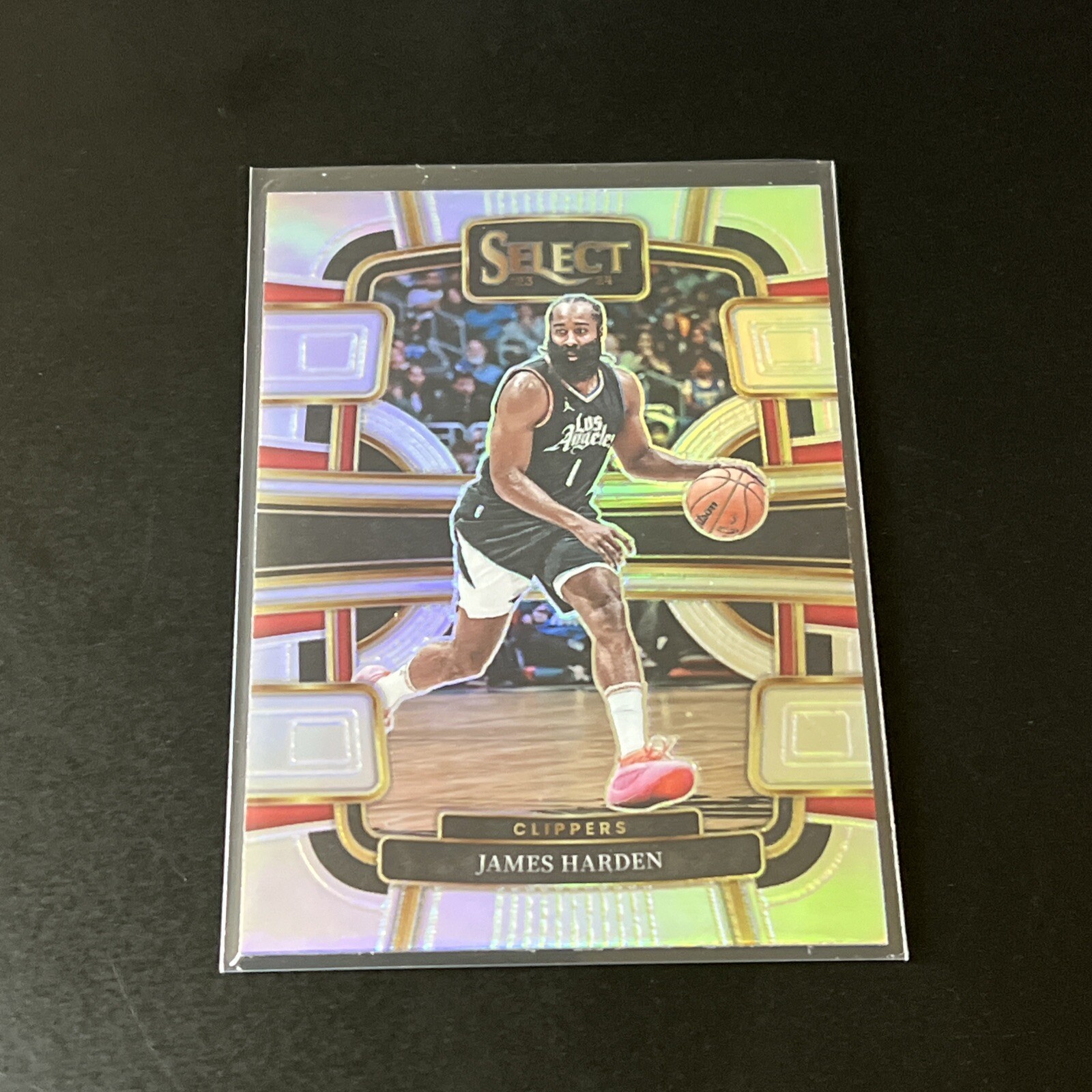 2023-24 Panini Select NBA #64 James Harden Silver Prizm Concourse LA Clippers