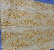 Yellow Marbled Cotton Fabric Fat Quarter Quilting Crafts Sewing