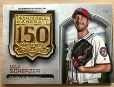  2019 Topps Max Scherzer 150th Anniversary Manufactured Medallions #AMMMS