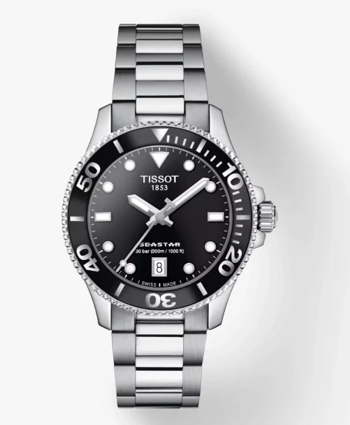 Tissot black face watch cheap