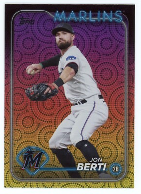 2024 Topps Series 2 JON BERTI SUMMER HOLIDAY FOIL MIAMI MARLINS