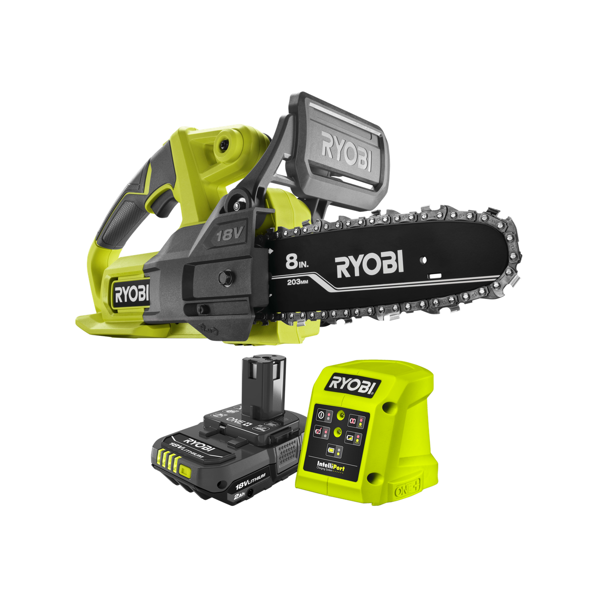 Battery Chainsaw Ryobi One+ 18v Cordless Chainsaw RYOBI ONE+ HP