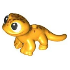 Lego Bright Light Orange Salamander Gecko Dark Orange Spots Popcorn Reptile