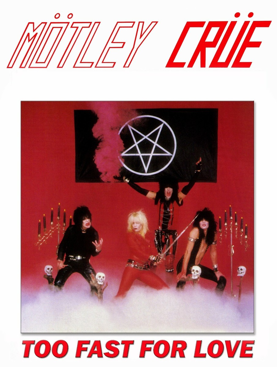 Custom poster 24x34 VINCE NEIL & NIKKI SIXX MOTLEY CRUE TOO FAST