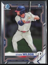 2021 Bowman Draft Ethan Wilson BDC-140 1st Chrome | Philadelphia Phillies