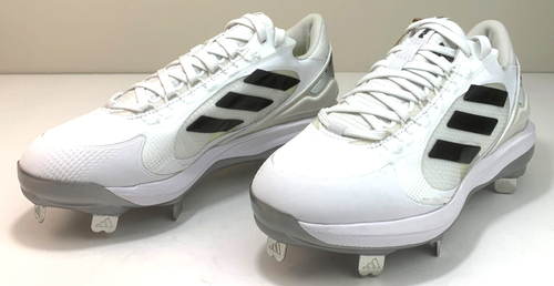 Adidas Purehustle 2.0 METAL Fastpitch Size 6 Softball Cleats White/Black FY4393 - Picture 4 of 7