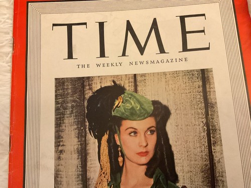 GWTW Vivien Leigh SCARLETT O’HARA TIME Magazine Authentic DECEMBER 1939 EUC! - Picture 3 of 10