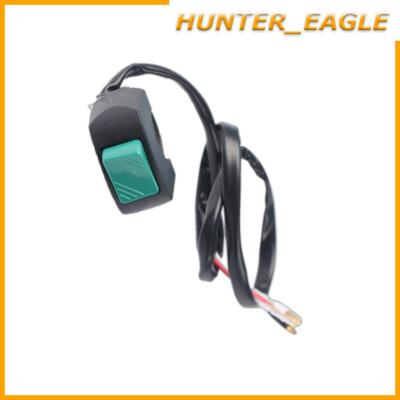 Motorcycle Handlebar Fog Headlight Horn Start Kill On-Off Switch Button Green