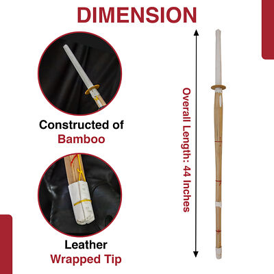 Kendo Shinai and Nylon Sheath | Bamboo Katana Practice Training