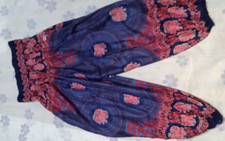 Unisex Yoga hill Thai Fisherman Pants With Printing Beachwear Trousers handmade