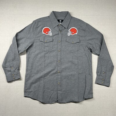 cleveland browns dress shirt Cleveland Browns Floral Button Up Shirt, Mens Size: S