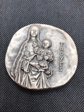 Médaille En Bronze Argenté Ville De Troyes Grandeur De Gothique  M375