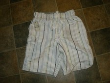 NEW Men's Arizona sz Large White/Green/Brown Swim Trunks