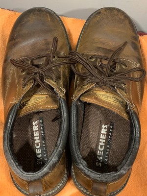 SKECHERS Tom Cat Oxford Brown Distressef Chunky Leather  display picture 1