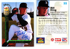 Bill King Autograph, Oakland A's, Signature Rookies #55 (1994)