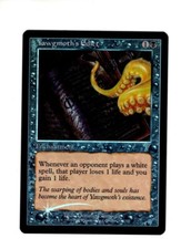 Yawgmoth's Edict 7th Edition FOIL NM-/LP light clouding MTG Magic the Gathering