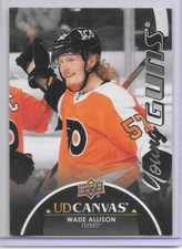 WADE ALLISON 21-22 UD #1 YG'S CANVAS BLACK VERSION SP INS. RC/STRAUBING TIGERS