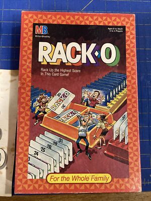 Vintage Racko Family Card Game Milton Bradley 1987, All Pieces Included