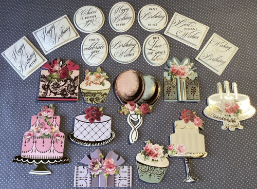 Anna Griffin 3D Birthday Celebrations Embellishments 20pc A1