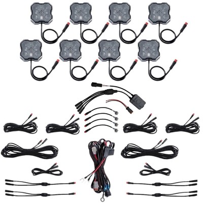 Diode Dynamics Stage Series RGBW LED (8) Rock Lights W/ Bluetooth Controller