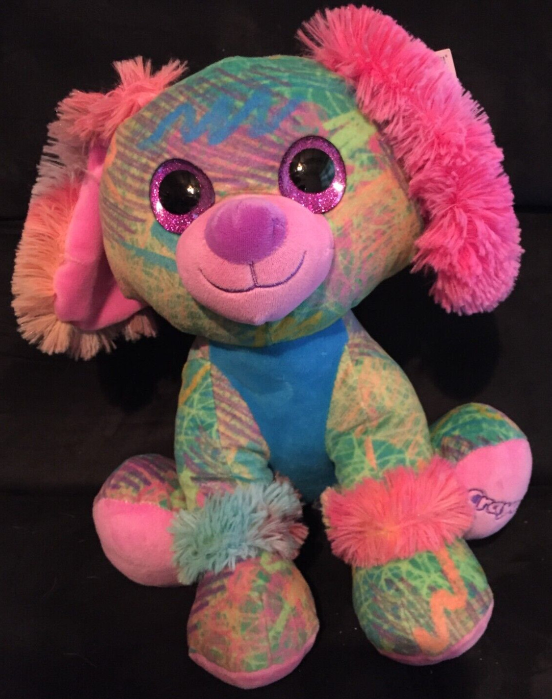 Crayola puppy dog plush little over a 12 inches tall, very colorful
