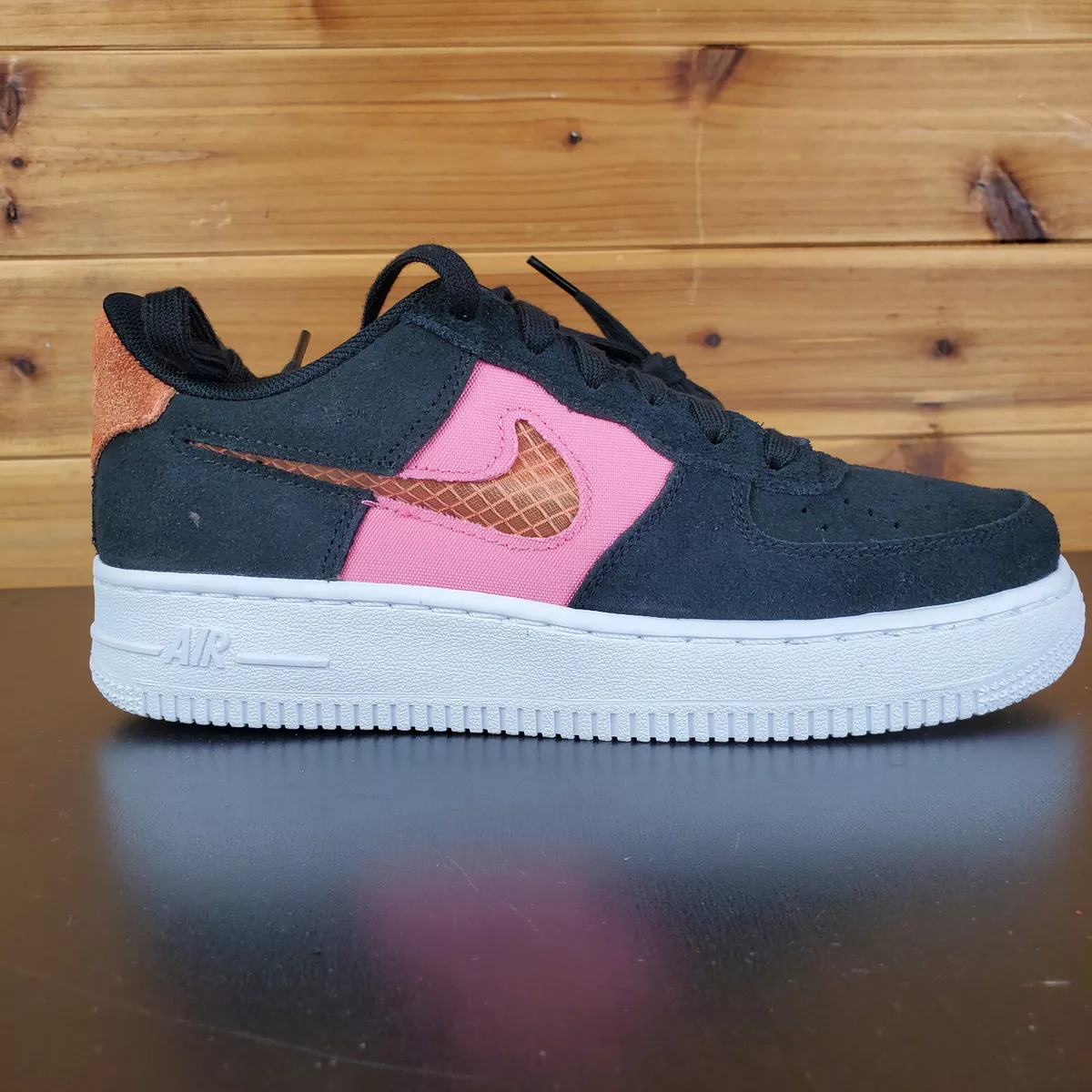 Nike Air force 1 LV8 GS Black/Orange Trance-Lotus Pink - CJ4093-002