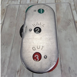 Vintage Baseball Umpire Counter Clicker Ball Strike Out Japan