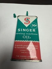 Vintage Singer Sewing Machine Oil Can 4 OZ - Unopened
