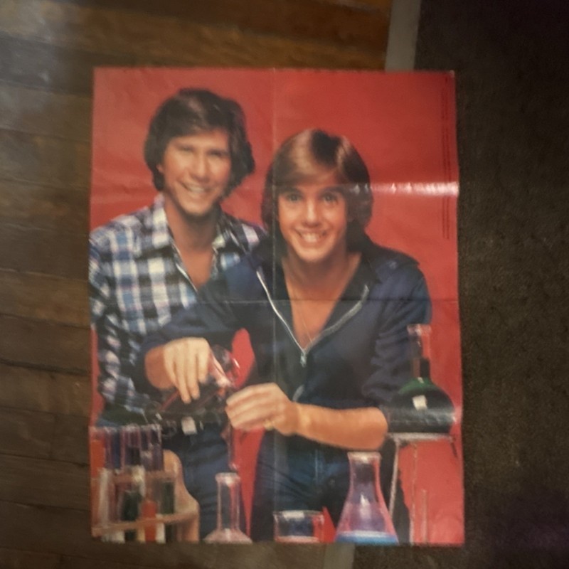 Vintage 1970s TV Science Poster Original Memorabilia Two People