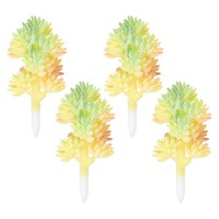 KüNstliche Sukkulenten Pflanzen 4 Pack GefäLschte Sukkulenten Ungetopft #5