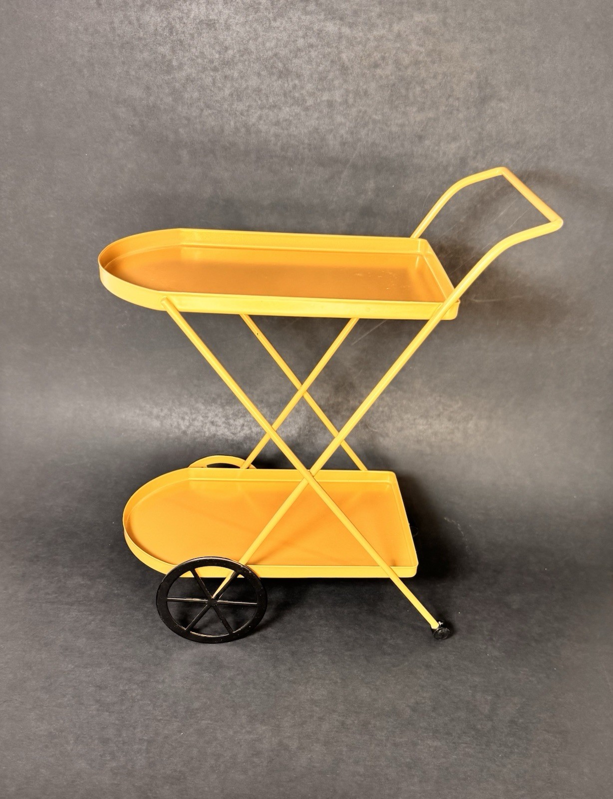 Target Bullseye Playground Gold 2-Tier Mini Coffee Bar Cart Kitchen Decor Metal