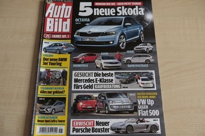 1) Auto Bild 41/2011 - Fiat 500 1.4 Lounge mit 69P - VW Up 1.0 High Up mit 75PS