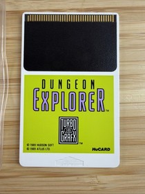 DUNGEON EXPLORER (Turbo Grafx 16, 1989) CIB Complete Hu-Card Manual Case Sleeve