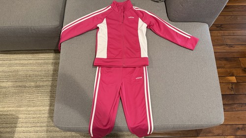 Adidas Kids Jogging Sweatsuit Track Suit Size 6