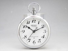 SEIKO PRECISION 6110-0010 Pocket Watch SECOND SETTING 21 JEWELS Used Vintage