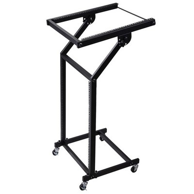 12U 19'' Rack Mount Mixer Stand Studio Cart Stage Amp Adjustable Music Party Show
