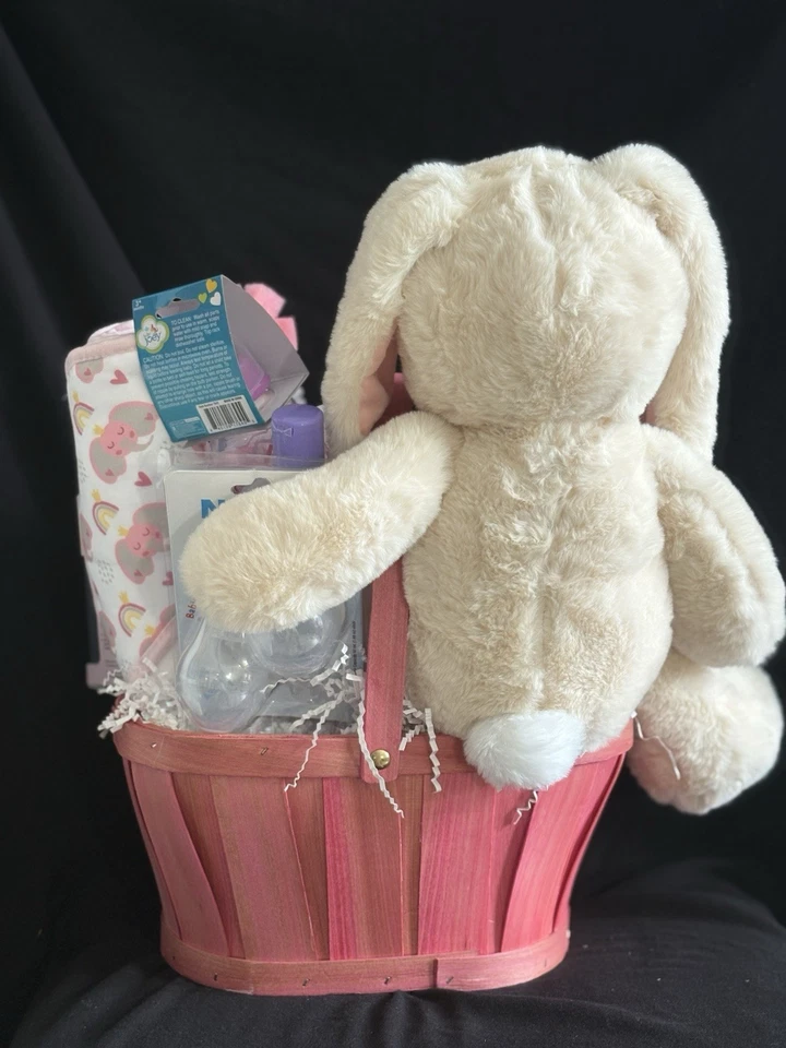 Baby Shower Gift Basket Welcoming Baby Girl-Hand Curated-Perfect For New Parents - Image 4 of 4
