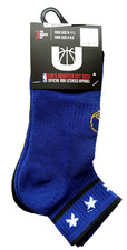 NBA Golden State Warriors Kid's Quarter Cut Socks 3 Pairs Shoe Size 4-9.5 ~ NEW